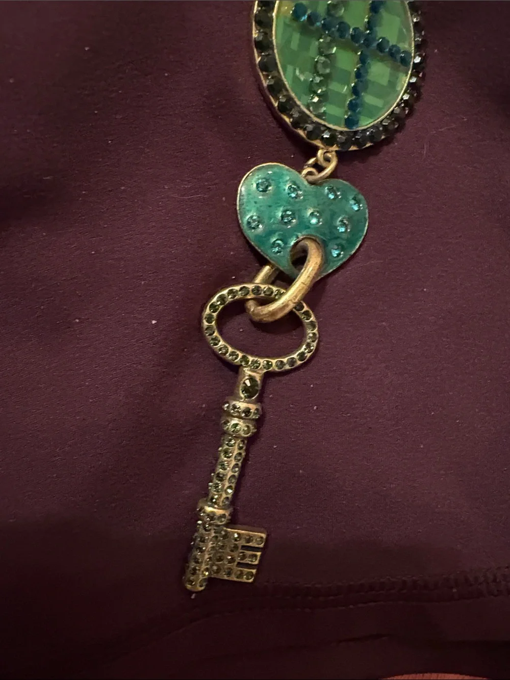 Rare Danish Design Pilgrim HEARTS/Stars etc Necklace Swarovski crystal galore!